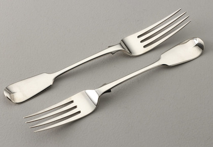 Cape Silver Table Forks (Pair) - Lawrence Twentyman